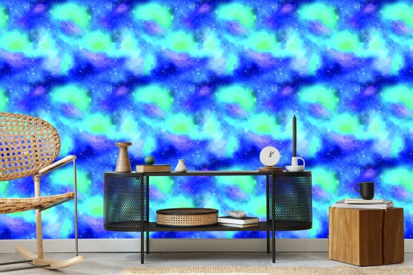 Behang Blauwe Melkweg - Afbeelding 5