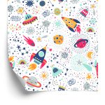 Behang Ruimtevoertuigen En Planeten
