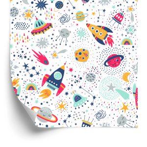 Behang Ruimtevoertuigen En Planeten
