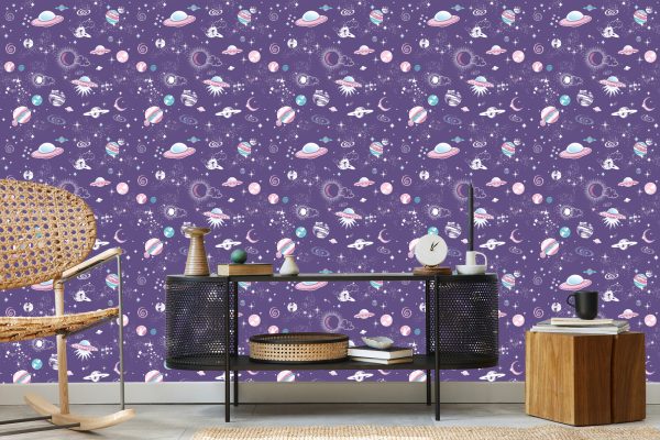 Behang Sterren En Ufo's - Afbeelding 5