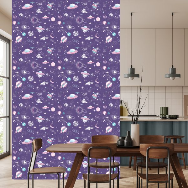 Behang Sterren En Ufo's - Afbeelding 4