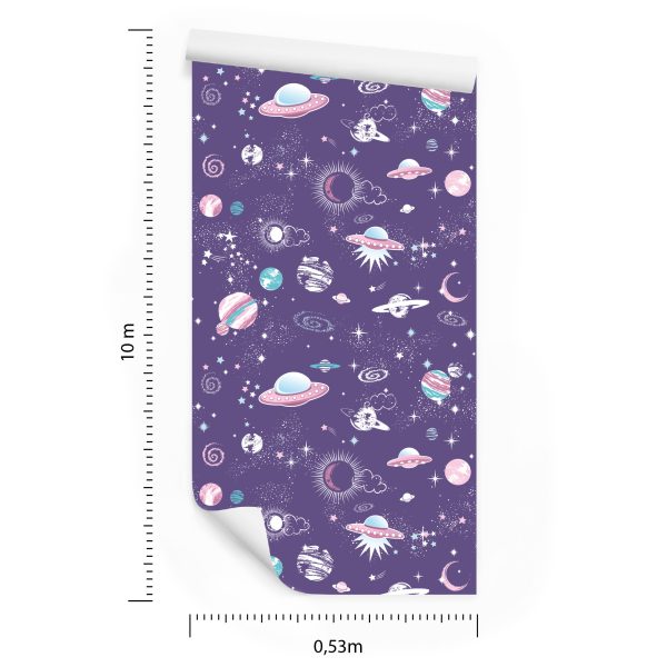 Behang Sterren En Ufo's - Afbeelding 8