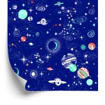 Behang Naar De Jongenskamer, De Planeet, De Kosmos, De Ster