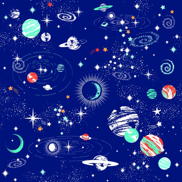 Behang Naar De Jongenskamer, De Planeet, De Kosmos, De Ster - Afbeelding 2