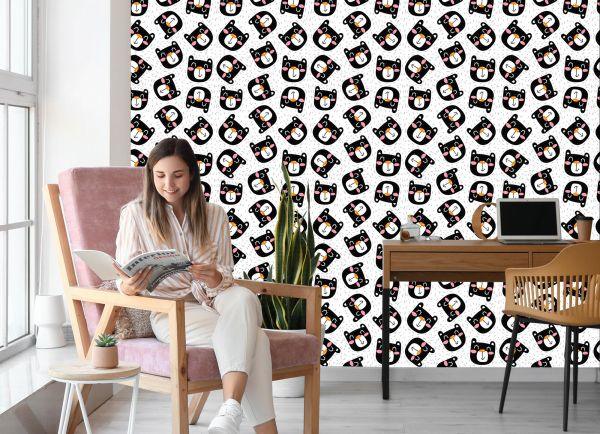 Behang Lachende Zwarte Katten - Afbeelding 7