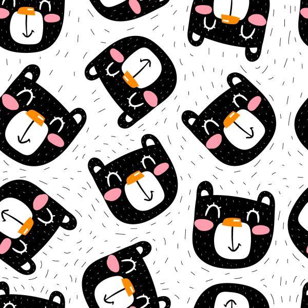 Behang Lachende Zwarte Katten - Afbeelding 2