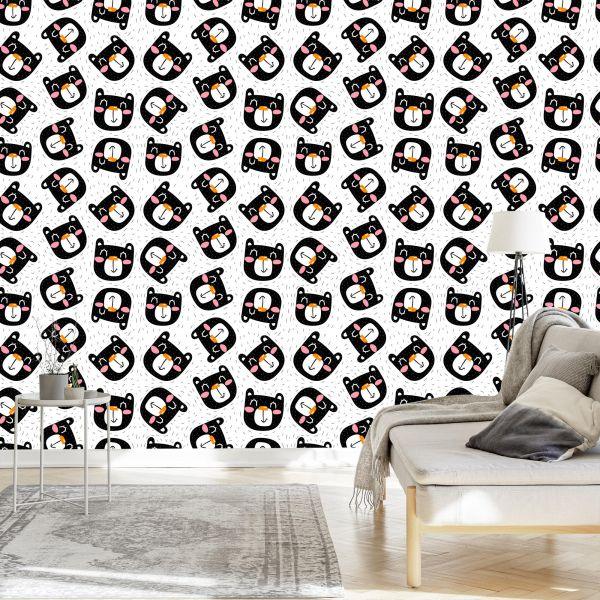 Behang Lachende Zwarte Katten - Afbeelding 3