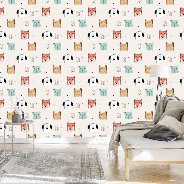 Behang Kleurrijke Dieren - Afbeelding 3