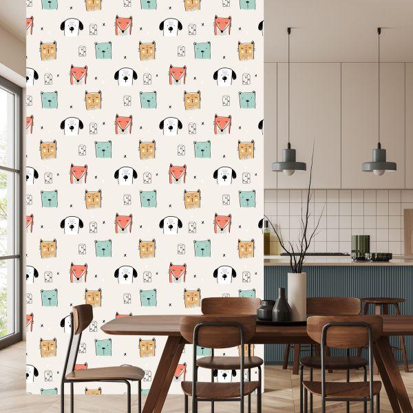 Behang Kleurrijke Dieren - Afbeelding 4