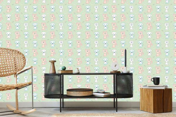 Behang Honden En Kittens - Afbeelding 5