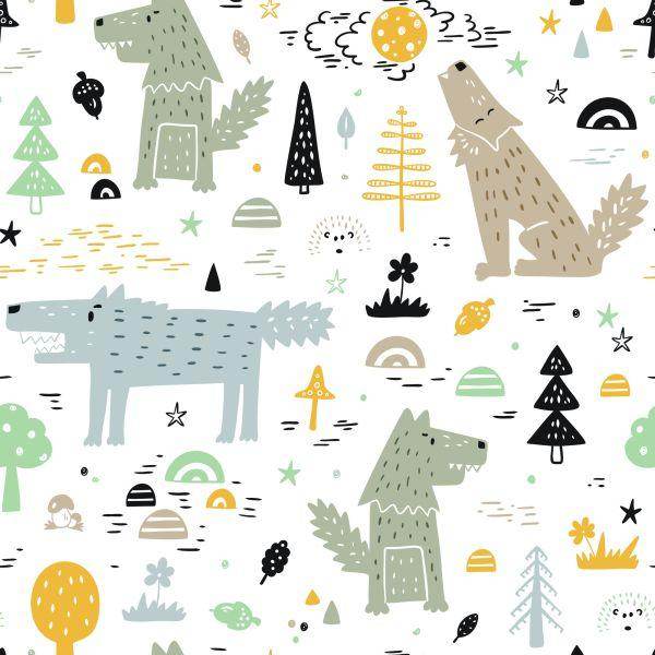 Behang Dieren In Het Bos - Afbeelding 2