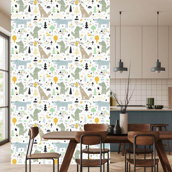 Behang Dieren In Het Bos - Afbeelding 4