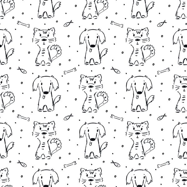 Behang Zwart-Witte Dieren - Afbeelding 2