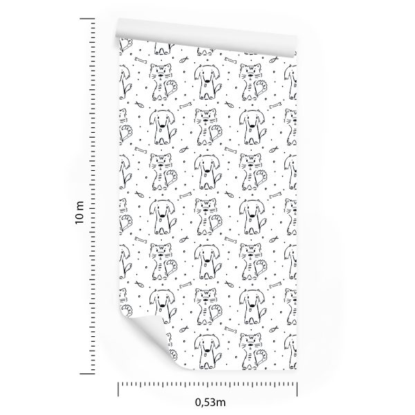 Behang Zwart-Witte Dieren - Afbeelding 8