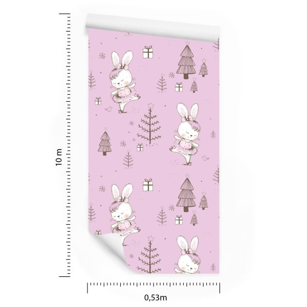 Behang Babykonijnen, Vogels, Dieren, Bomen - Afbeelding 8
