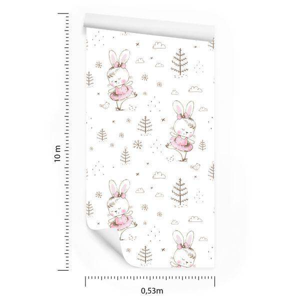 Behang Into The Girl's Room Dancing Bunny - Afbeelding 8