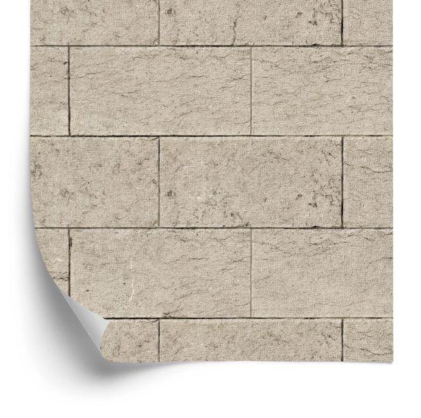 Behang Beige Baksteen
