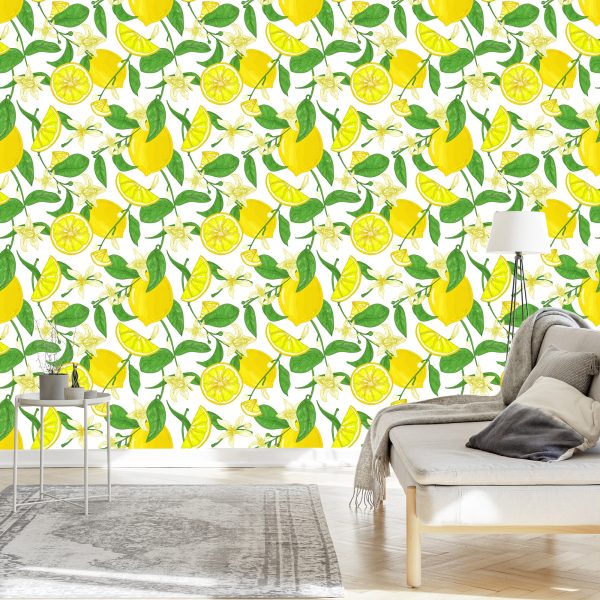 Behang Voor In De Keuken - Juicy Lemons - Afbeelding 3