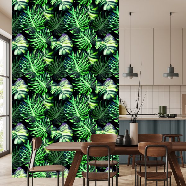 Behang Tropische Monstera Bladeren - Afbeelding 4
