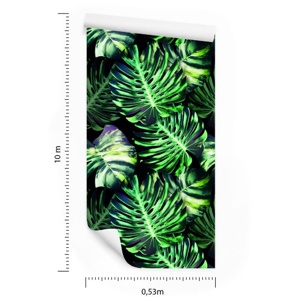 Behang Tropische Monstera Bladeren - Afbeelding 8