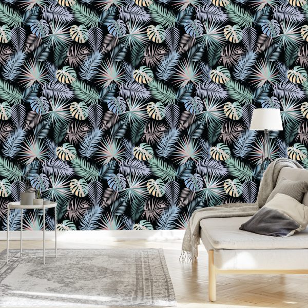 Behang Tropische Palmbladeren - Afbeelding 3