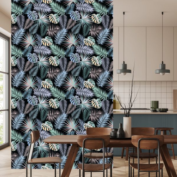 Behang Tropische Palmbladeren - Afbeelding 4