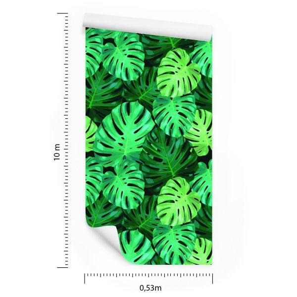 Behang Monstera Vertrekt - Afbeelding 8