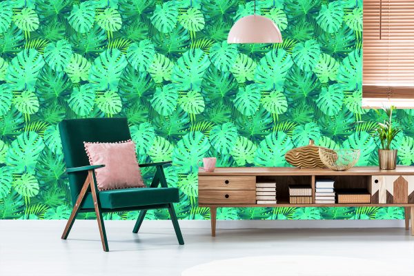 Behang Exotische Monstera Bladeren - Afbeelding 6
