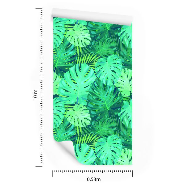 Behang Exotische Monstera Bladeren - Afbeelding 8