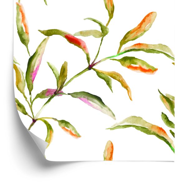 Behang Aquarel Bladeren