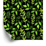 Behang Bosbladeren Met Planten