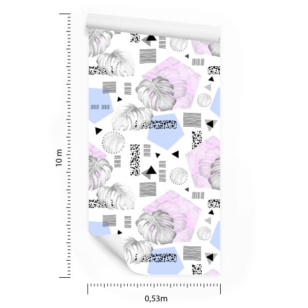 Behang Moderne Geometrische Bladeren - Afbeelding 8