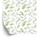 Behang Aquarel Bosplanten