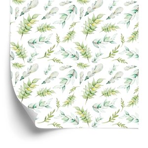 Behang Aquarel Bosplanten