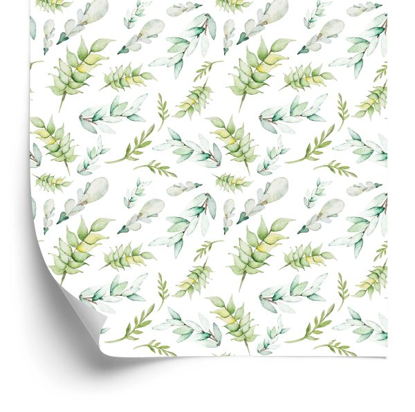 Behang Aquarel Bosplanten