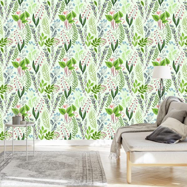 Behang Planten Uit De Weide - Afbeelding 3