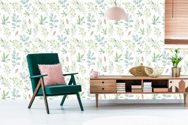 Behang Geschilderde Lenteplanten - Afbeelding 6