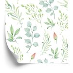 Behang Geschilderde Lenteplanten