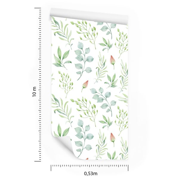 Behang Geschilderde Lenteplanten - Afbeelding 8