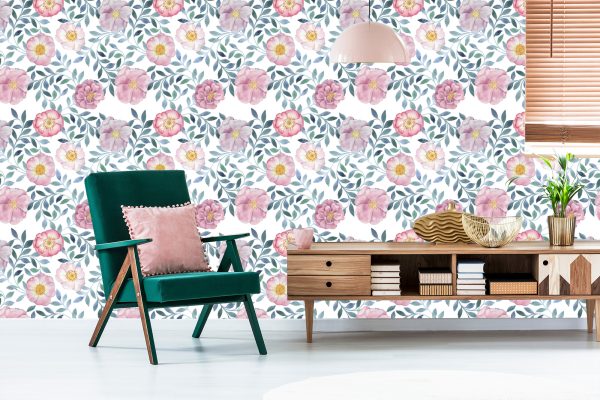 Behang Prachtige Exotische Bloemen - Afbeelding 6