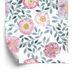 Behang Prachtige Exotische Bloemen