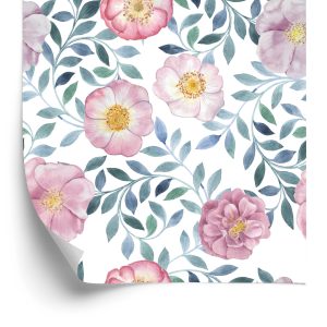 Behang Prachtige Exotische Bloemen