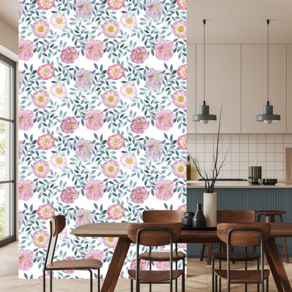 Behang Prachtige Exotische Bloemen - Afbeelding 4