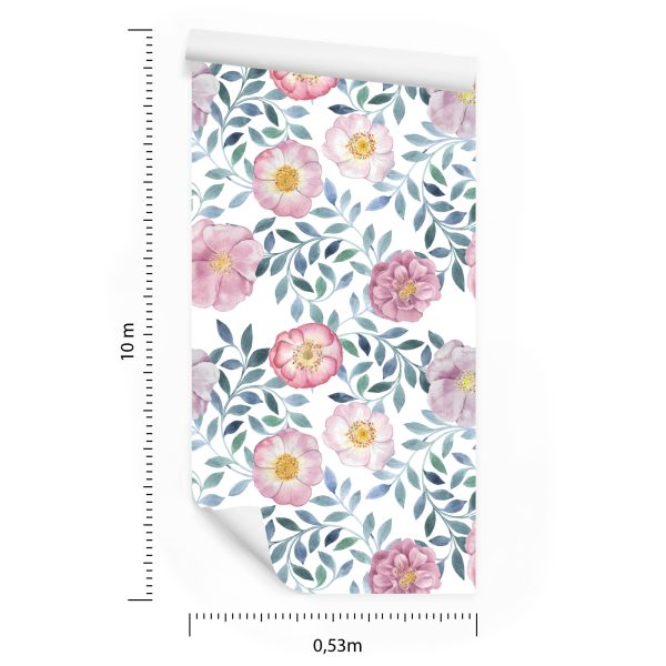 Behang Prachtige Exotische Bloemen - Afbeelding 8