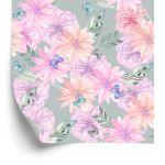 Behang Bloemen In Boho-Stijl