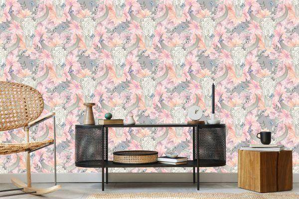 Behang Schedels In Boho-Stijl - Afbeelding 5