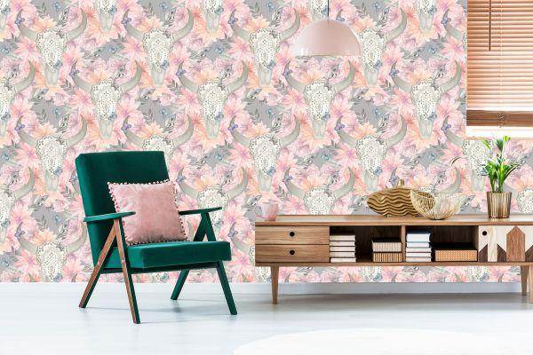 Behang Schedels In Boho-Stijl - Afbeelding 6