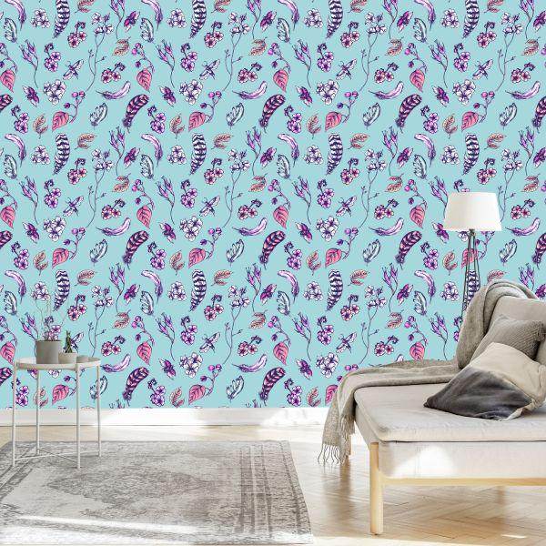 Behang Flora In Boho-Stijl - Afbeelding 3
