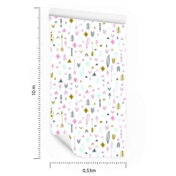 Behang Pijlen Met Veren In Boho-Stijl - Afbeelding 8