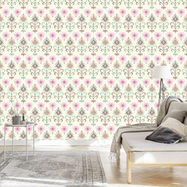 Behang Indiase Decoratieve Patronen - Afbeelding 3